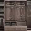 Casa Padrino Luxus Barock Schlafzimmerschrank Grau / Gold 267 x 73 x H. 223 cm - Edler Massivholz Kleiderschrank - Schlafzimmer Möbel im Barockstil - Luxus Qualität