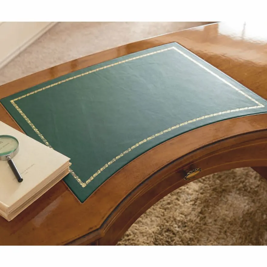 Casa Padrino Luxus Barock Schreibtisch Braun / Grün 150 cm - Barock Büro Möbel - Made in Italy
