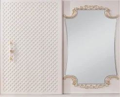 Casa Padrino Luxus Barock Schlafzimmerschrank Weiß / Gold - Massivholz Kleiderschrank mit 2 Schiebetüren - Barock Schlafzimmer Möbel - Edel & Prunkvoll