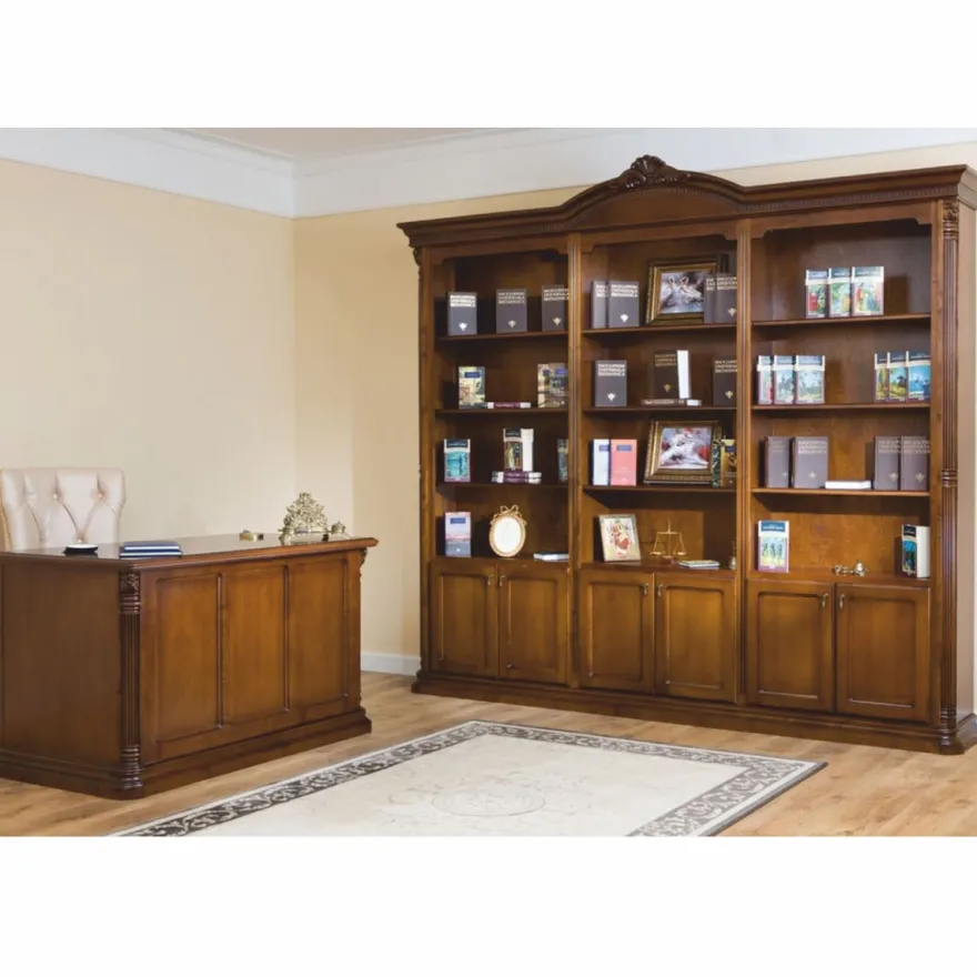 Casa Padrino Luxus Barock Schreibtisch Braun 140 cm - Barock Büro Möbel