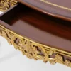 Casa Padrino Luxus Barock Schreibtisch mit Schublade Braun / Gold - Prunkvoller Bürotisch im Barockstil - Barock Büromöbel - Barockstil Büro Möbel - Luxus Möbel im Barockstil - Barock Einrichtung