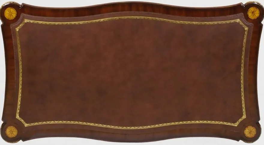 Casa Padrino Luxus Barock Schreibtisch mit Schublade Braun / Gold - Prunkvoller Bürotisch im Barockstil - Barock Büromöbel - Barockstil Büro Möbel - Luxus Möbel im Barockstil - Barock Einrichtung