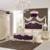 Casa Padrino Luxus Barock Schlafzimmer Set Beige / Weiß / Gold - 1 Barock Schminkkommode & 1 Barock Spiegel - Luxus Schlafzimmer Möbel im Barockstil - Barock Möbel - Edel & Prunkvoll