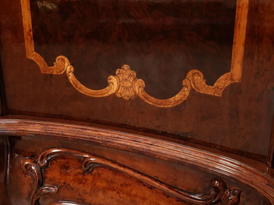 Casa Padrino Luxus Barock Schlafzimmer Schrank mit 5 Türen Braun 305 cm - Barock Möbel