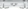 Casa Padrino Luxus Barock Schreibtisch Sekretär in Schwarz / Silber - 141 x 65 x H. 80 cm