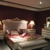 Casa Padrino Luxus Barock Schlafzimmer Kommode mit Spiegel Weiß / Gold - Barock Schlafzimmer Möbel
