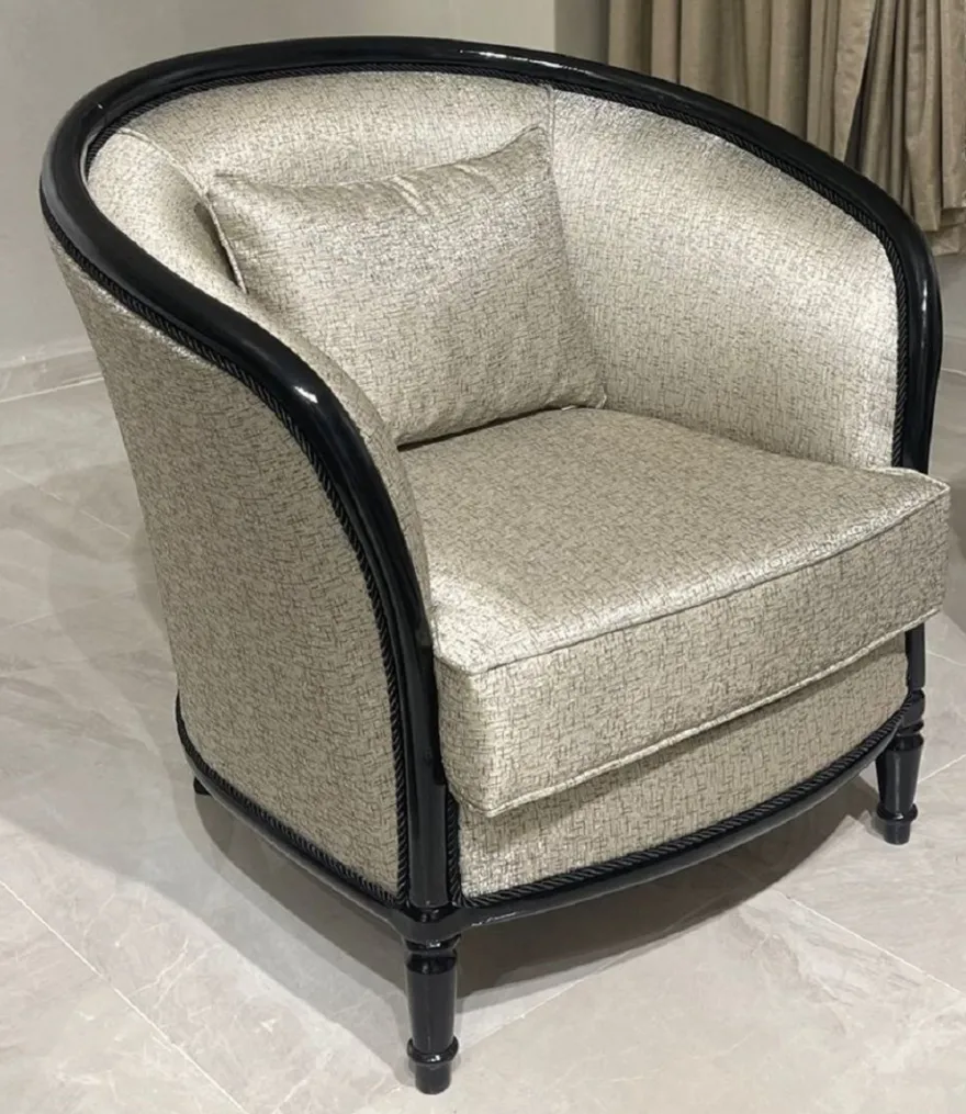 Casa Padrino Luxus Barock Sessel Gold / Schwarz - Barockstil Wohnzimmer Sessel - Barockstil Wohnzimmer Möbel - Luxus Möbel im Barockstil - Barock Einrichtung - Edel & Prunkvoll