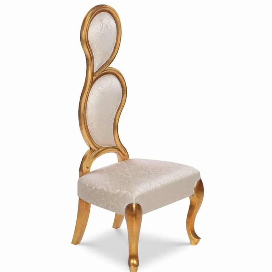 Casa Padrino Luxus Barock Sessel Rechte Seite Silber / Gold H. 142 cm - Barock Möbel