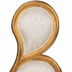 Casa Padrino Luxus Barock Sessel Rechte Seite Silber / Gold H. 142 cm - Barock Möbel