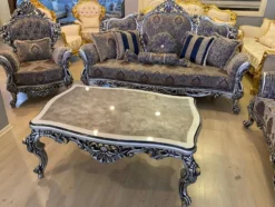 Casa Padrino Luxus Barock Sessel Creme H. 110 cm - Barock Wohnzimmer Möbel
