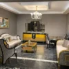 Casa Padrino Luxus Barock Sessel Gold / Schwarz / Gold - Prunkvoller Wohnzimmer Sessel - Barockstil Wohnzimmer Möbel - Luxus Möbel im Barockstil - Barock Einrichtung - Edel & Prunkvoll