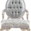 Casa Padrino Luxus Barock Sessel Türkis / Silber / Gold 83 x 82 x H. 119 cm - Edler Wohnzimmer Sessel im Barockstil