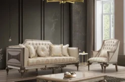 Casa Padrino Luxus Barock Sessel - Handgefertigter Wohnzimmer Sessel im Barockstil - Barock Wohnzimmer & Hotel Möbel - Edel & Prunkvoll
