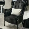 Casa Padrino Luxus Barock Sessel Schwarz / Gold - Prunkvolle Barockstil Möbel