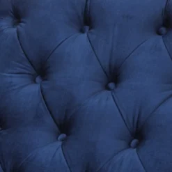 Casa Padrino Luxus Barock Sessel Royalblau / Schwarz Klavierlack - Art Deco Lounge Sessel - 96 x 72 x 82 cm