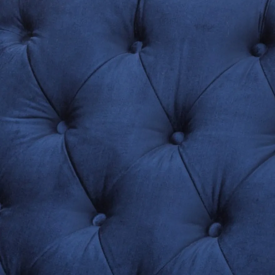 Casa Padrino Luxus Barock Sessel Royalblau / Schwarz Klavierlack - Art Deco Lounge Sessel - 96 x 72 x 82 cm