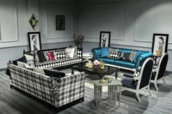 Casa Padrino Luxus Barock Sessel Schwarz / Antik Silber 80 x 84 x H. 115 cm - Wohnzimmer Sessel im Barockstil - Barock Wohnzimmer Möbel