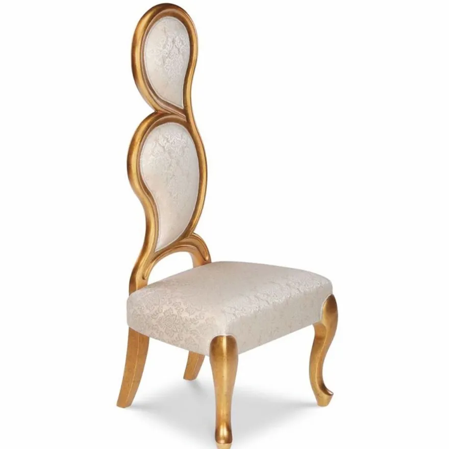 Casa Padrino Luxus Barock Sessel Linke Seite Silber / Gold H. 142 cm - Barock Möbel