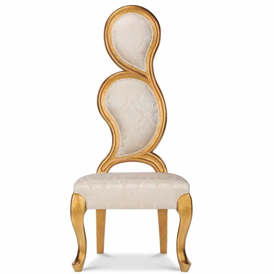 Casa Padrino Luxus Barock Sessel Linke Seite Silber / Gold H. 142 cm - Barock Möbel