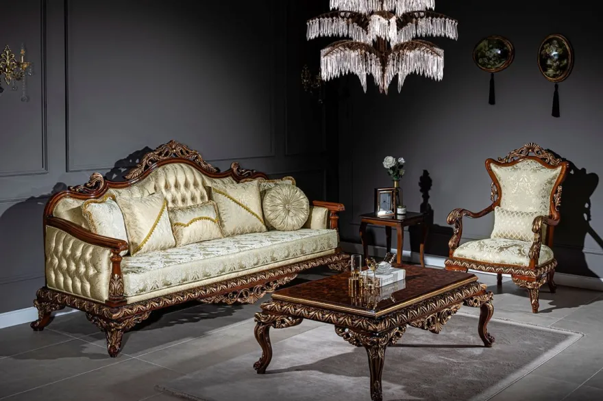 Casa Padrino Luxus Barock Sessel Gold / Braun / Bronze 82 x 72 x H. 123 cm - Wohnzimmer Sessel mit elegantem Muster und dekorativem Kissen - Edle Barock Möbel