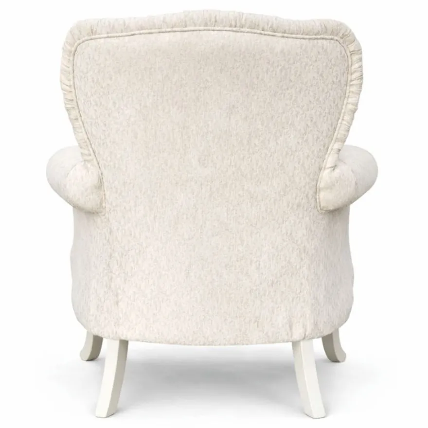Casa Padrino Luxus Barock Sessel Creme / Gold - Prunkvolle Barock Möbel