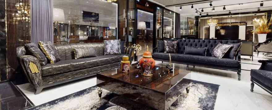 Casa Padrino Luxus Barock Sessel Lila / Schwarz - Prunkvoller Wohnzimmer Sessel mit elegantem Muster - Luxus Wohnzimmer Möbel im Barockstil - Barock Möbel - Barock Einrichtung
