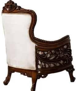 Casa Padrino Luxus Barock Sessel Beige / Braun / Gold - Prunkvoller Wohnzimmer Sessel mit elegantem Muster - Barock Wohnzimmer Möbel