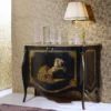 Casa Padrino Luxus Barock Sideboard Schwarz / Antik Gold - Handgefertigter Massivholz Schrank mit 2 Türen - Luxus Möbel Möbel im Barockstil - Barock Möbel - Luxus Qualität - Made in Italy