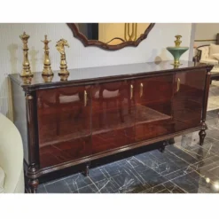 Casa Padrino Luxus Barock Sideboard Dunkelbraun 225 cm - Barockstil Möbel