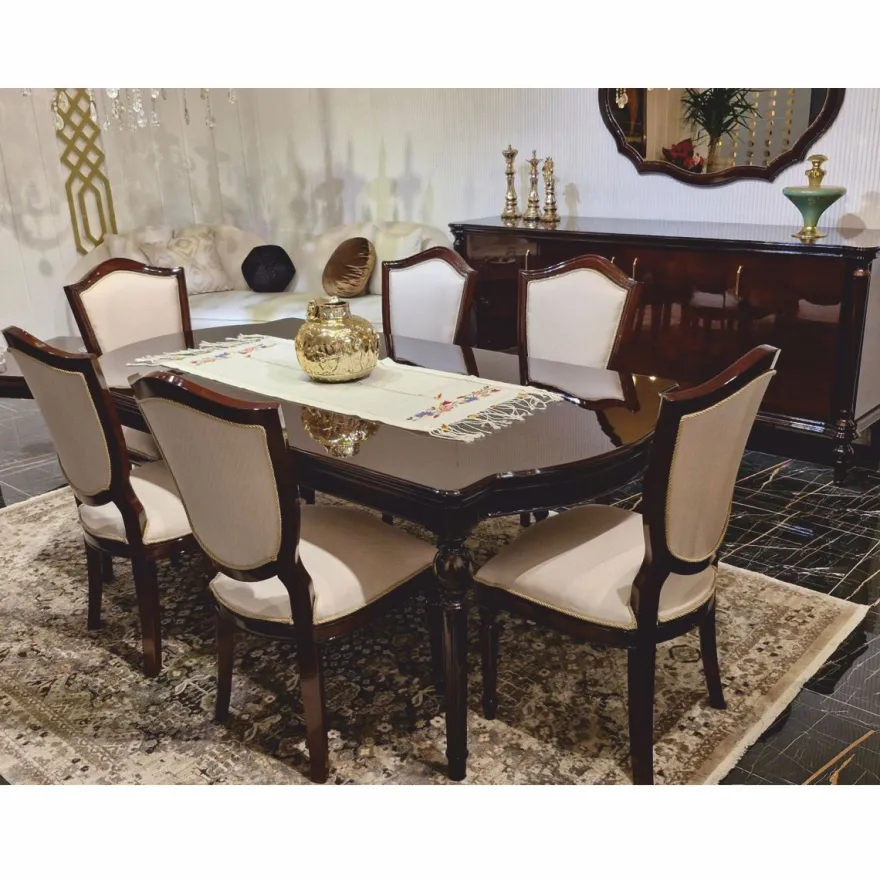 Casa Padrino Luxus Barock Sideboard Dunkelbraun 225 cm - Barockstil Möbel