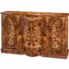 Casa Padrino Luxus Barock Sideboard Braun Intarsien 153 cm - Barock Möbel - Made in Italy