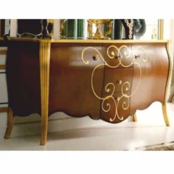 Casa Padrino Luxus Barock Sideboard Braun / Gold 200 cm - Made in Italy