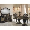 Casa Padrino Luxus Barock Sideboard mit Spiegel Schwarz / Gold - Made in Italy