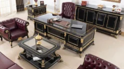 Casa Padrino Luxus Barock Sideboard Schwarz / Gold - Prunkvoller Massivholz Schrank mit 4 Türen - Barock Möbel - Edel & Prunkvoll