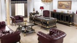 Casa Padrino Luxus Barock Sideboard Schwarz / Gold - Prunkvoller Massivholz Schrank mit 4 Türen - Barock Möbel - Edel & Prunkvoll