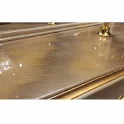 Casa Padrino Luxus Barock Sideboard mit 4 Türen Grau / Gold 226 cm - Barockstil Möbel