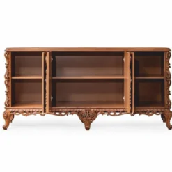 Casa Padrino Luxus Barock Sideboard Braun 213 cm - Prunkvolle Barockstil Möbel