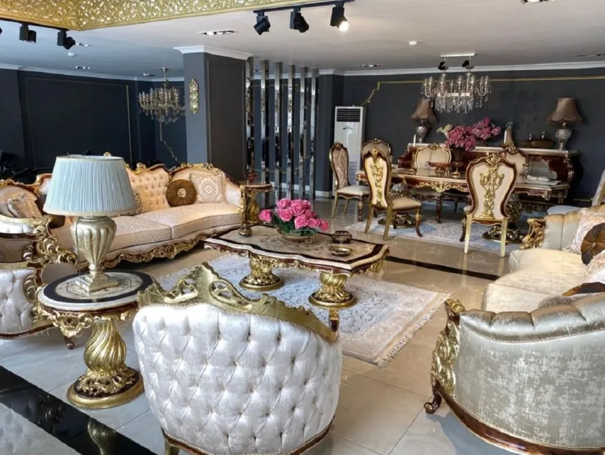 Casa Padrino Luxus Barock Sideboard Weiß / Braun / Gold - Prunkvoller Massivholz Schrank im Barockstil - Barock Möbel - Luxus Qualität - Edel & Prunkvoll