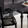 Casa Padrino Luxus Barock Sideboard Grau / Schwarz - Prunkvoller Massivholz Schrank mit 4 Türen und 3 Schubladen - Luxus Möbel im Barockstil - Barock Möbel - Barock Einrichtung - Edel & Prunkvoll