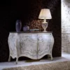 Casa Padrino Luxus Barock Sideboard Mehrfarbig - Handgefertigter Barockstil Schrank mit 2 Türen - Luxus Möbel Möbel im Barockstil - Barock Möbel - Luxus Qualität - Made in Italy