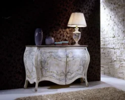 Casa Padrino Luxus Barock Sideboard Mehrfarbig - Handgefertigter Barockstil Schrank mit 2 Türen - Luxus Möbel Möbel im Barockstil - Barock Möbel - Luxus Qualität - Made in Italy