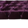 Casa Padrino Luxus Barock Sitzhocker Lila / Silber - Designer Sitzbank - Hocker - Luxus Qualität