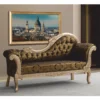 Casa Padrino Luxus Barock Sofa Rechte Seite Gold / Schwarz / Silber 210 cm - Barock Möbel