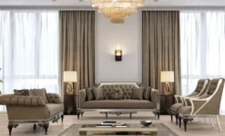 Casa Padrino Luxus Barock Sofa Braun / Weiß / Schwarz / Gold - Prunkvolles Wohnzimmer Sofa mit dekorativen Kissen - Barock Wohnzimmer Möbel