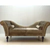 Casa Padrino Luxus Barock Sofa Grau / Schwarz 200 cm - Prunkvolle Barock Möbel