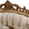 Casa Padrino Luxus Barock Sofa Gold Muster / Antik Gold - Barockstil Wohnzimmer Sofa mit elegantem Muster - Luxus Wohnzimmer Möbel im Barockstil - Barock Einrichtung - Barock Möbel