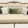 Casa Padrino Luxus Barock Sofa Creme / Naturfarben - Handgefertigtes Wohnzimmer Sofa - Luxus Wohnzimmer Möbel im Barockstil - Barock Interior - Edel & Prunkvoll