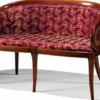 Casa Padrino Luxus Barock Sofa Lila / Braun 121 cm - Made in Italy