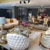 Casa Padrino Luxus Barock Sofa Silber / Braun / Gold - Prunkvolles Barockstil Wohnzimmer Sofa - Barock Möbel
