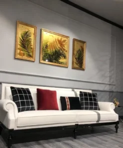 Casa Padrino Luxus Barock Sofa Weiß / Silber / Schwarz - Edles Wohnzimmer Sofa im Barockstil - Barock Wohnzimmer Möbel